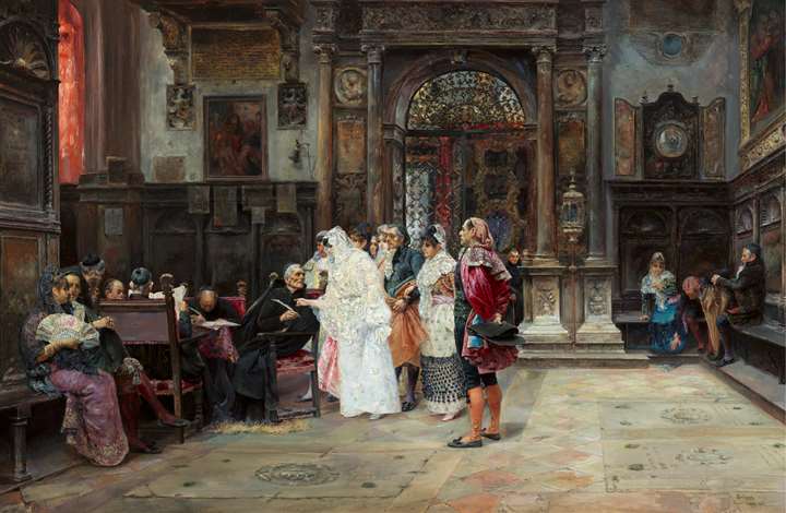 The signing of the marriage contract